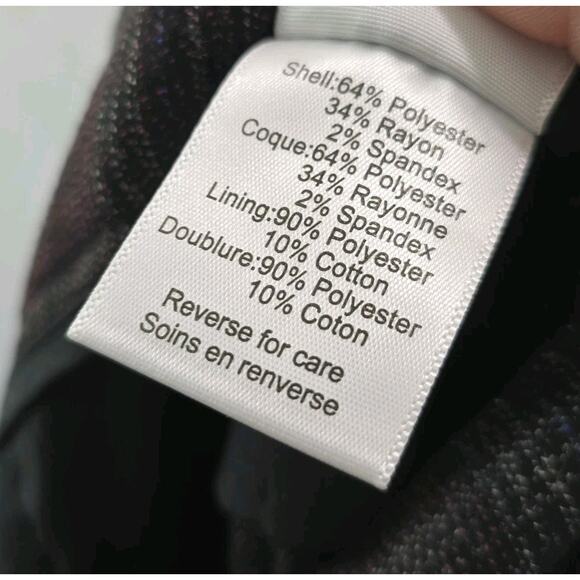 Paisley & Gray Pants Mens 30 X 32 Black Red Plaid Slim Straight Leg Business - Picture 10 of 12